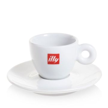 Illy double espresso tasse et sous tasse (120ml)