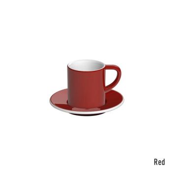 Loveramics bond espresso tasse et soucoupe (80ml) rouge 