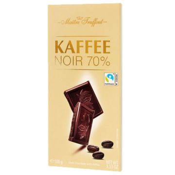 Chocolat noir avec café (min 70% de cacao)